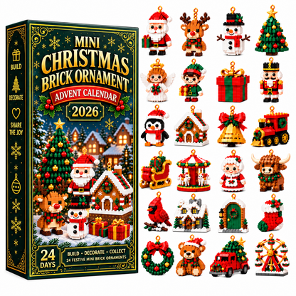 【49% OFF – LIMITED TIME!】BILLHOL®🎄 Christmas Advent Calendar 2026-Build 24 Magical Mini Christmas Decorations & Make Every Day a Festive Surprise!