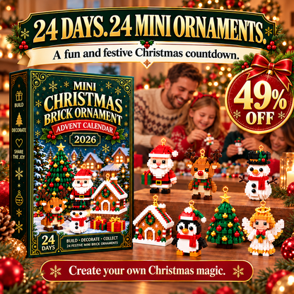 【49% OFF – LIMITED TIME!】BILLHOL®🎄 Christmas Advent Calendar 2026-Build 24 Magical Mini Christmas Decorations & Make Every Day a Festive Surprise!