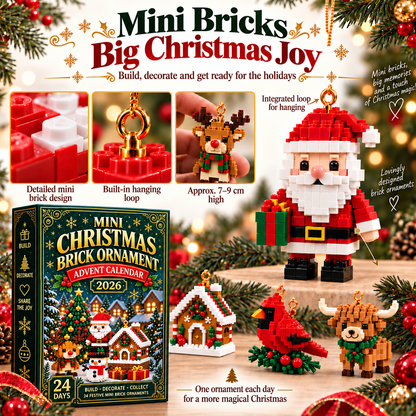 【49% OFF – LIMITED TIME!】BILLHOL®🎄 Christmas Advent Calendar 2026-Build 24 Magical Mini Christmas Decorations & Make Every Day a Festive Surprise!
